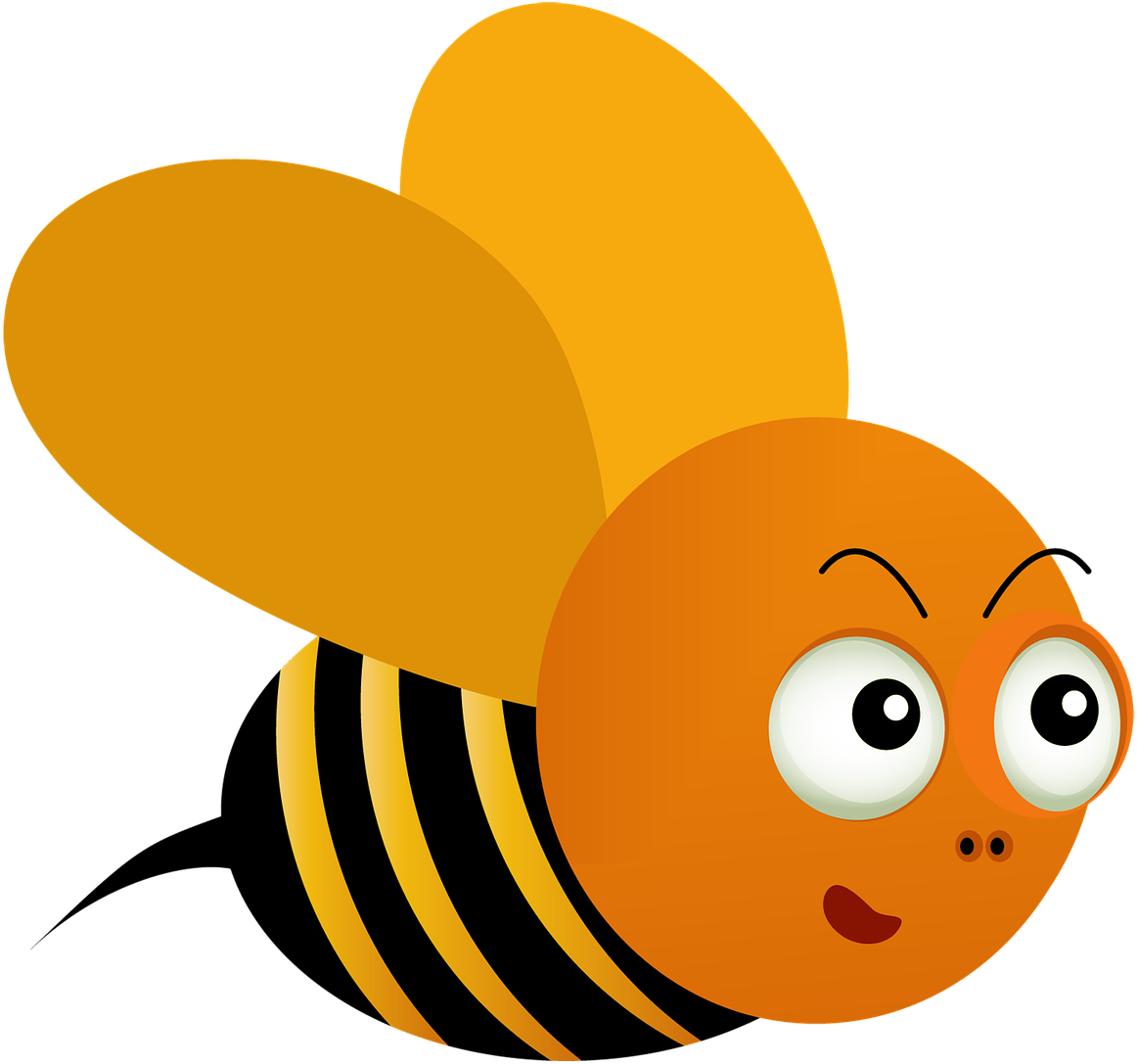 Bee,insect,nature,animal - Con Ong Hoạt Hình (500x457), Png Download