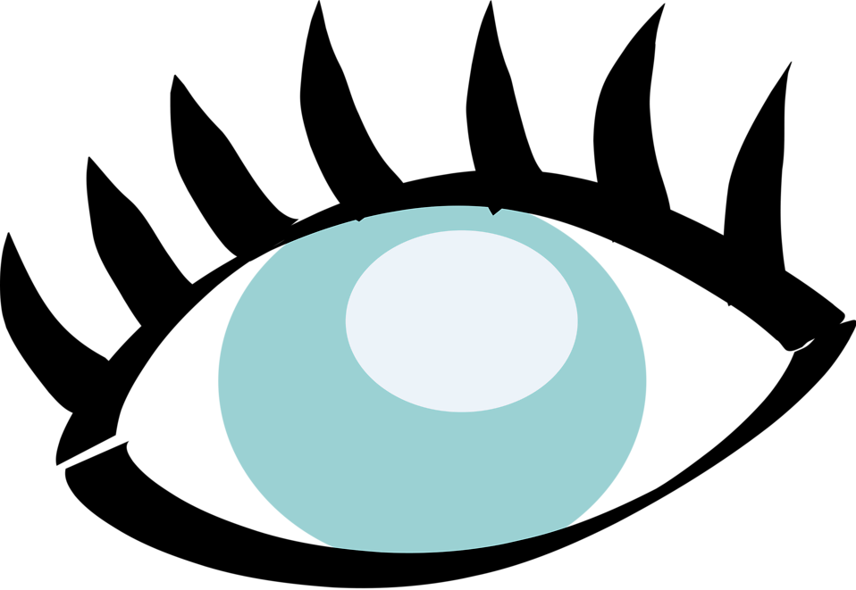 Eye Clipart Transparent - Clipart Eye Transparent Background (958x661), Png Download