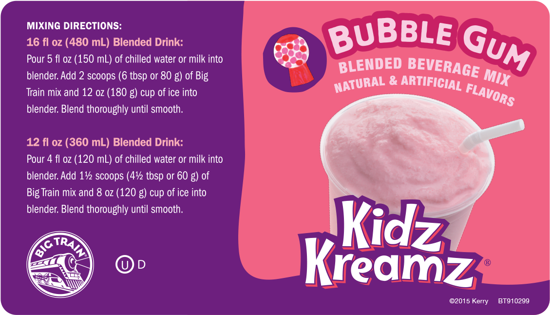 910299 Kidzkreamz Bubblegum Bt - Big Train Kidz Kreamz (600x600), Png Download