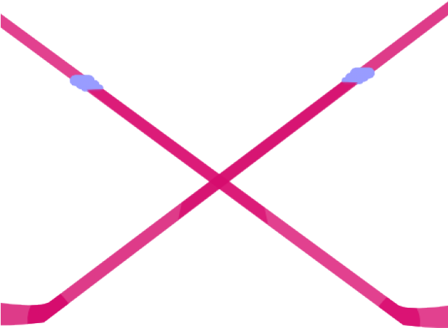 Hockey Clipart Crossed (640x480), Png Download