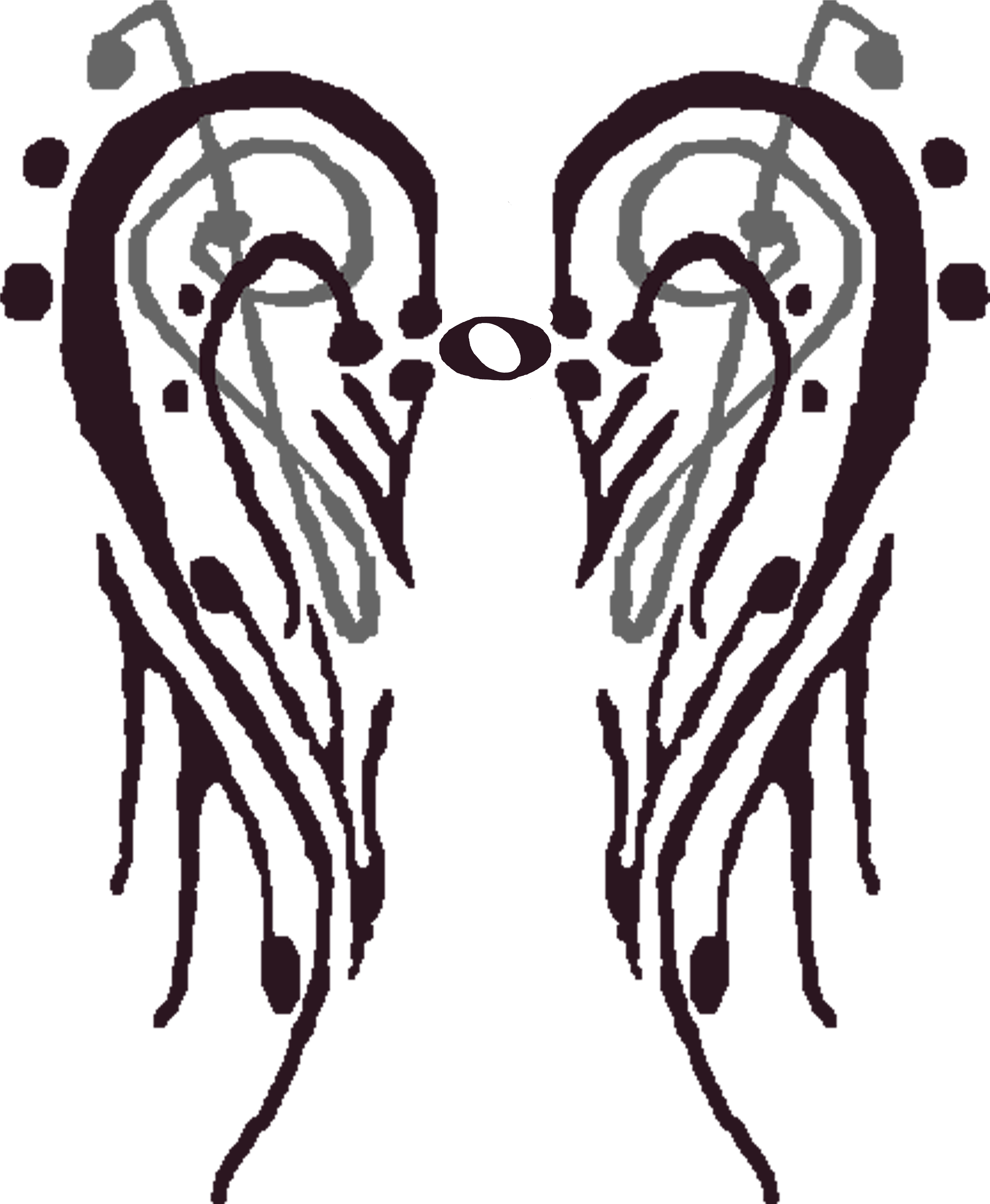 Valiant Heart Wings Shirt Made Completely Out Of Musical - Wings Made Of Music Notes (4500x5400), Png Download