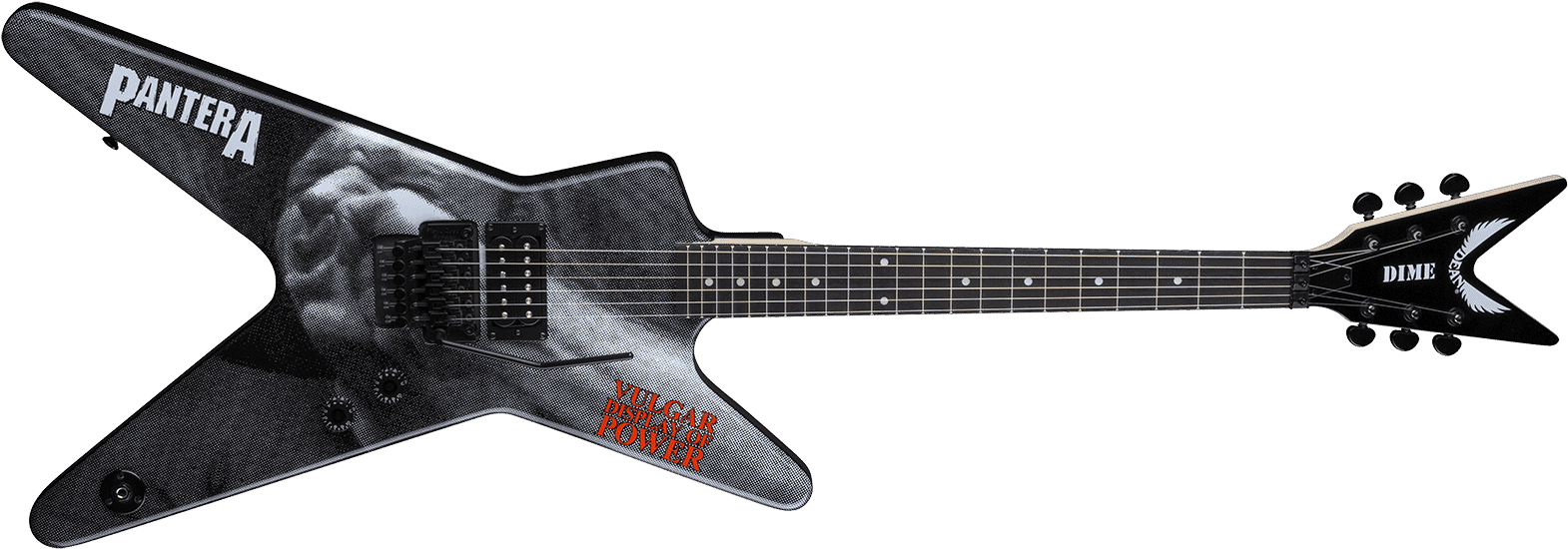Dean Guitars - Dean Ml Vulgar Display Of Power (1600x598), Png Download