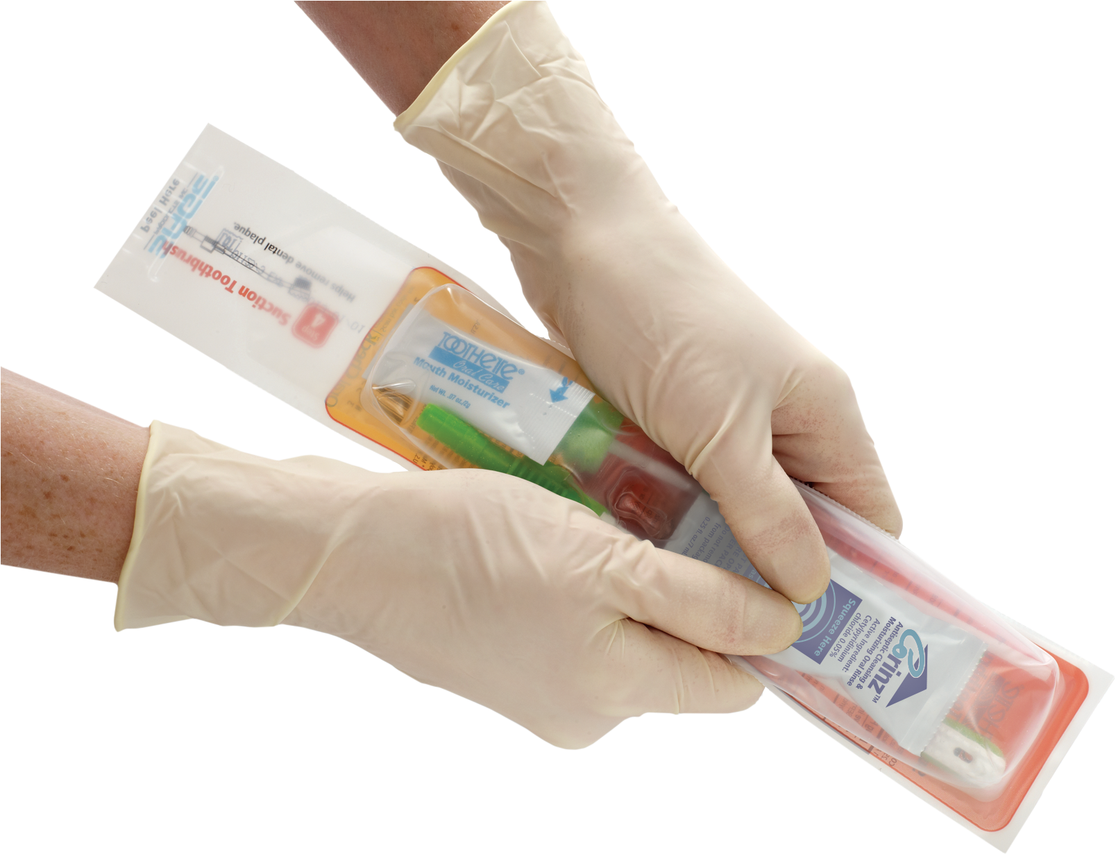 Single Use Suction Toothbrush And Applicator Swab With - Toothette (1800x1230), Png Download