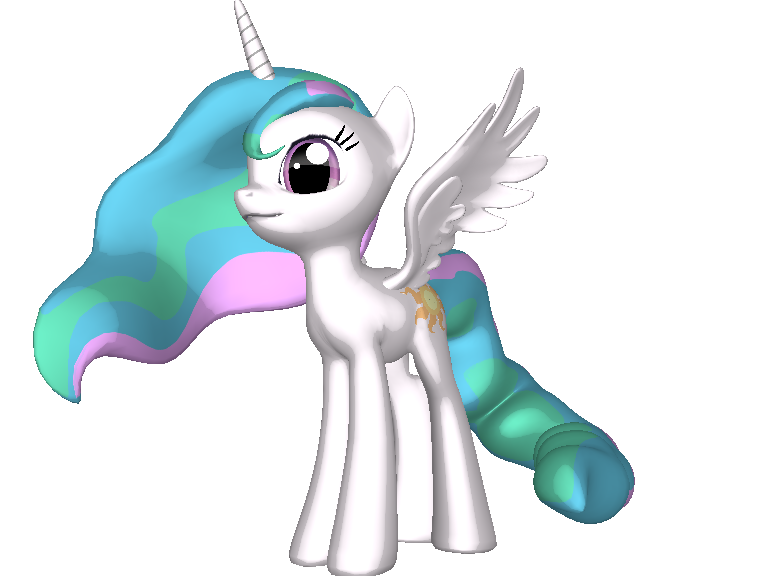 Pony Creator 3d, Ponylumen, Princess Celestia, Safe, - 3d Pony Creator Celestia (768x576), Png Download