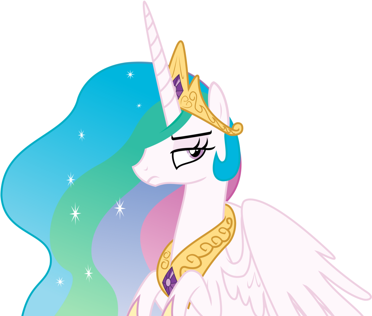 So, Princess Luna - Princess Celestia Not Amused (1227x1024), Png Download