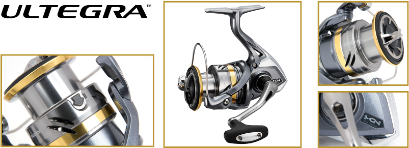 The New Ultegra Series Spinning Reels Include A Hagane - Shimano - Ultegra Reel C 3000 Fb (940x400), Png Download