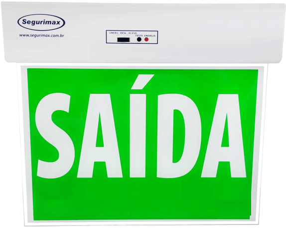 Sinalização Saída Acrílica Standard Fu Verde Sem Seta - Sinalização Saída Slim Dupla Face Verde C/ Adesivo (600x600), Png Download