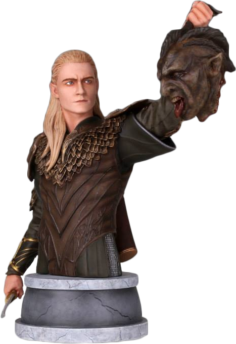 The Desolation Of Smaug - Hobbit - The Desolation Of Smaug - Legolas Mini Bust (467x679), Png Download
