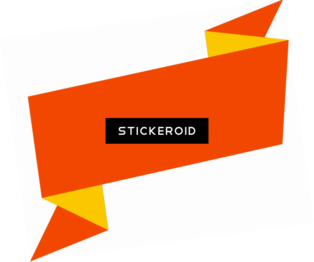 Orange Yellow Banner - Graphic Design (1098x917), Png Download