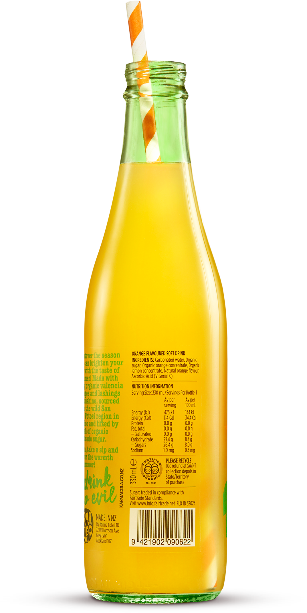 Less Sugar Than Most Other Fizzy Drinks - Glass Bottle (2000x3000), Png Download
