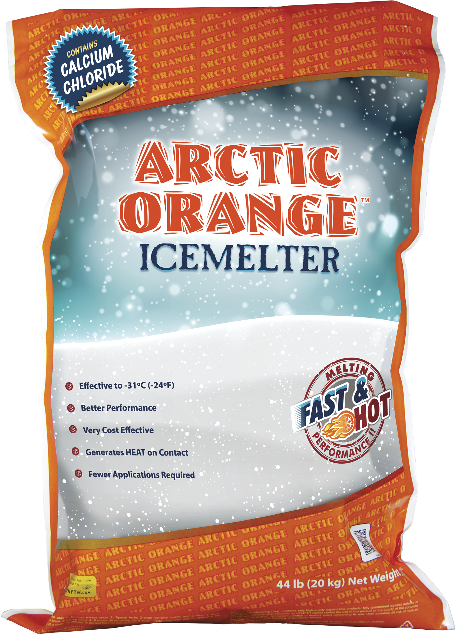44 Lb Bag - Xynyth 200-41043 Artic Orange Icemelter 44 Lb Bag - (1694x2400), Png Download