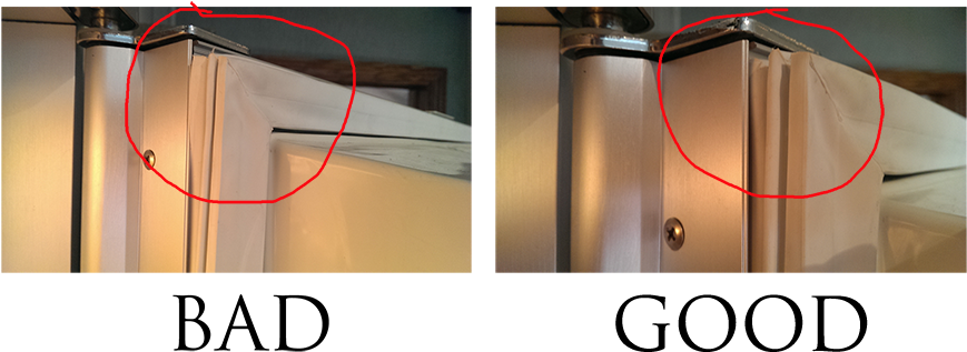 Sub-zero Gasket Installation - Sub Zero Door Gasket (900x354), Png Download