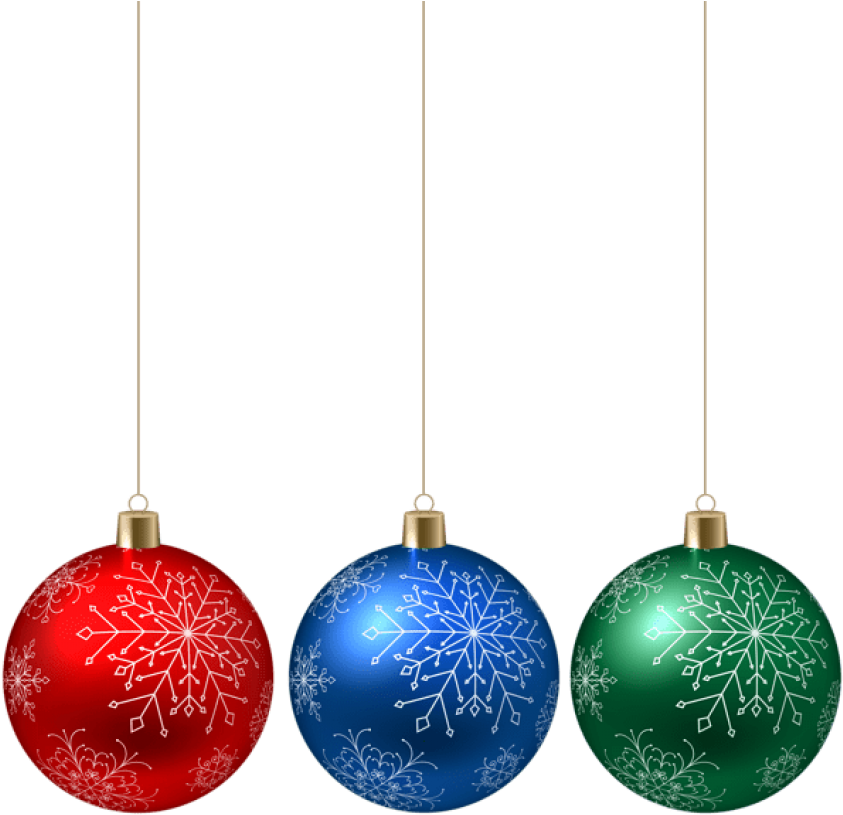 Free Png Christmas Hanging Ornaments Png Png Images (850x816), Png Download