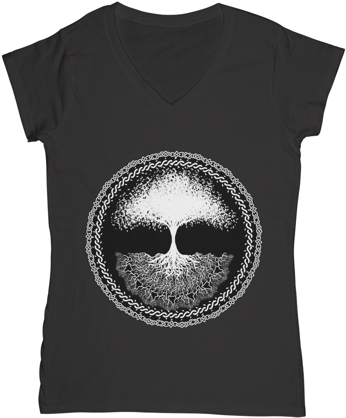 Yggdrasil ﻿women's V Neck T Shirtfor Just £19 - Shirt (1024x1024), Png Download