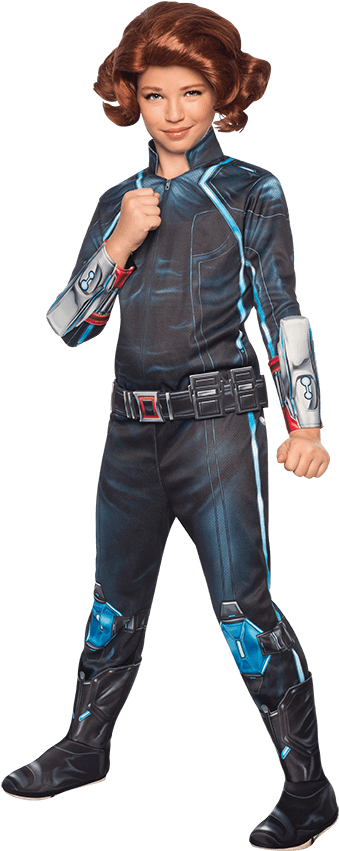 Girls Age Of Ultron Deluxe Black Widow Costume - Black Widow Avengers (850x850), Png Download