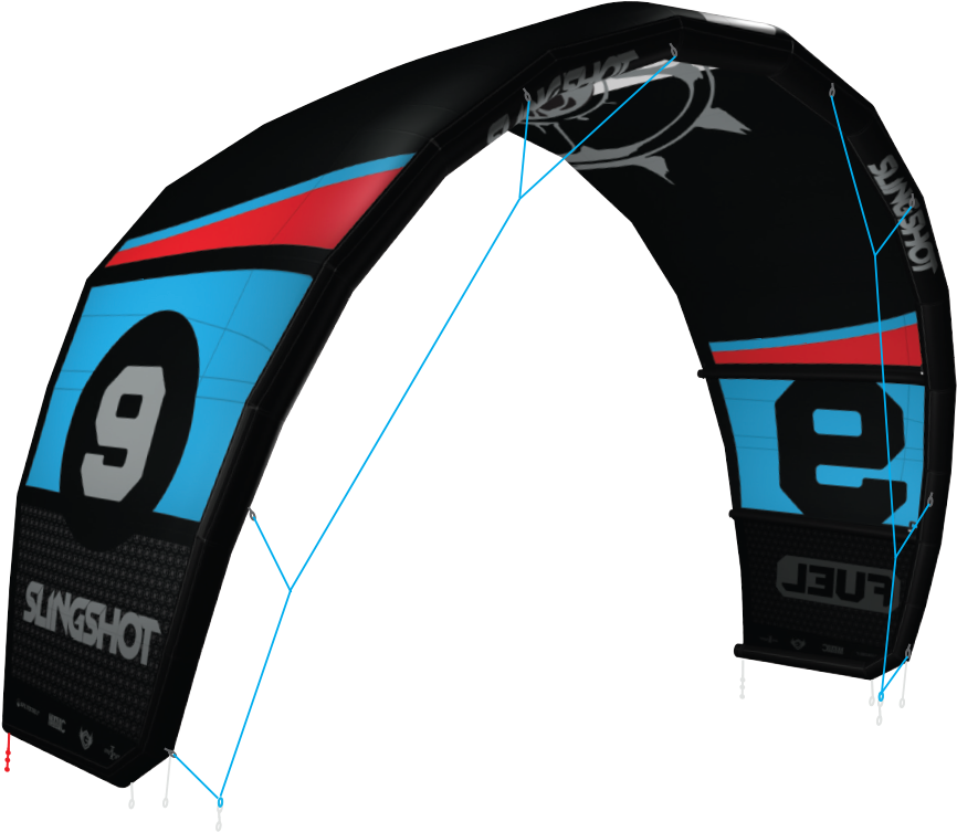Slingshot Fuel - Demo - 2015 Slingshot Fuel Kiteboarding Kite (918x900), Png Download