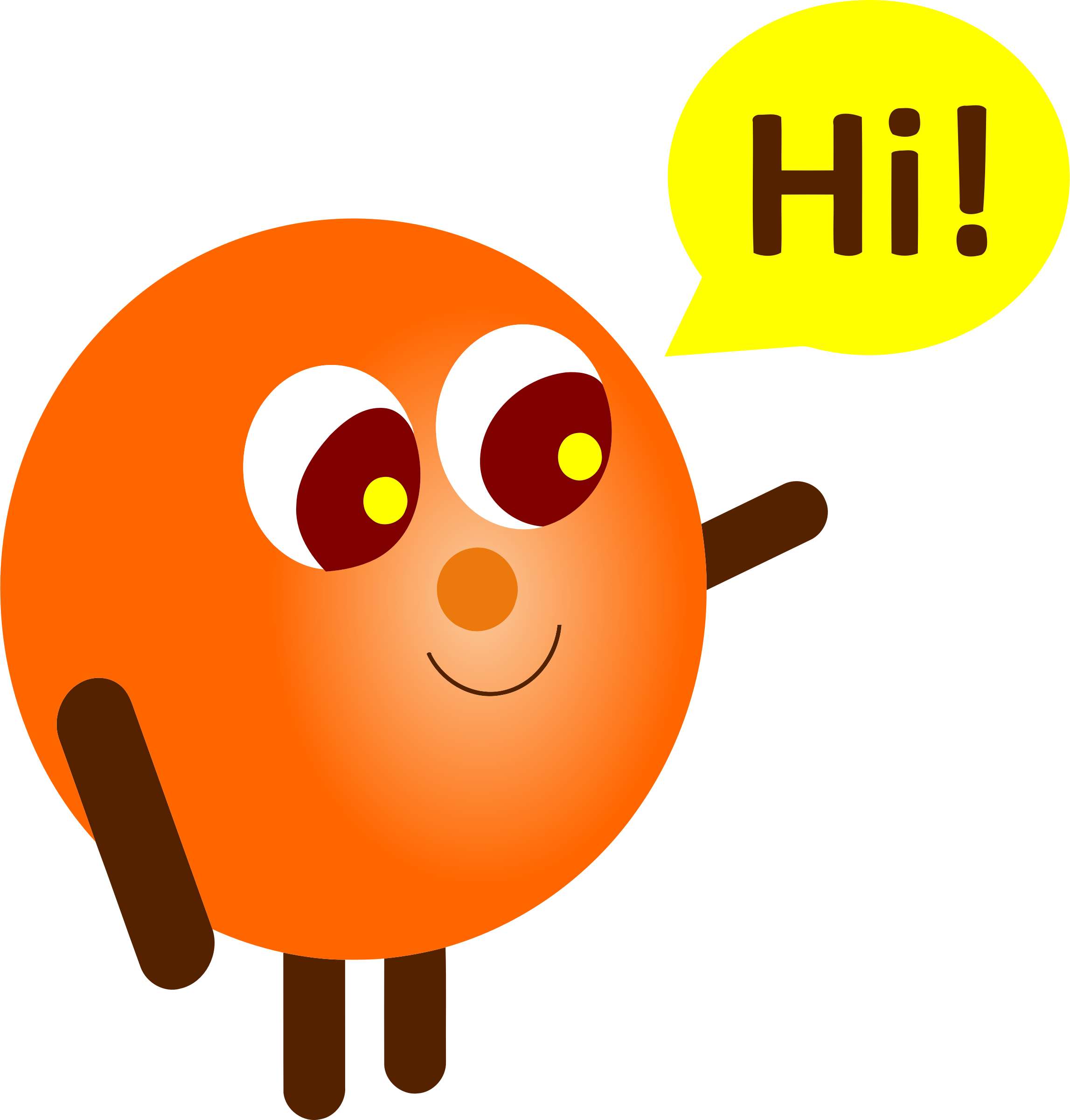 This Free Icons Png Design Of Simple Character Vectorized (2294x2400), Png Download