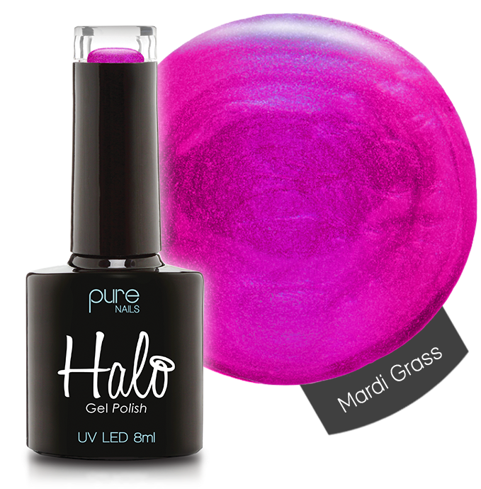 Halo Gel Polish Mardi Gras 8ml - Nail (730x730), Png Download
