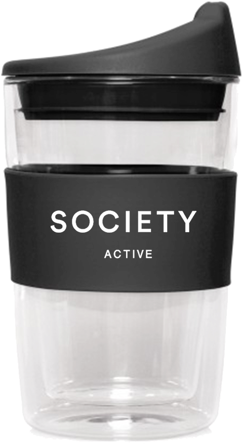 Double Walled Glass Society Cup - Cup (1000x1000), Png Download