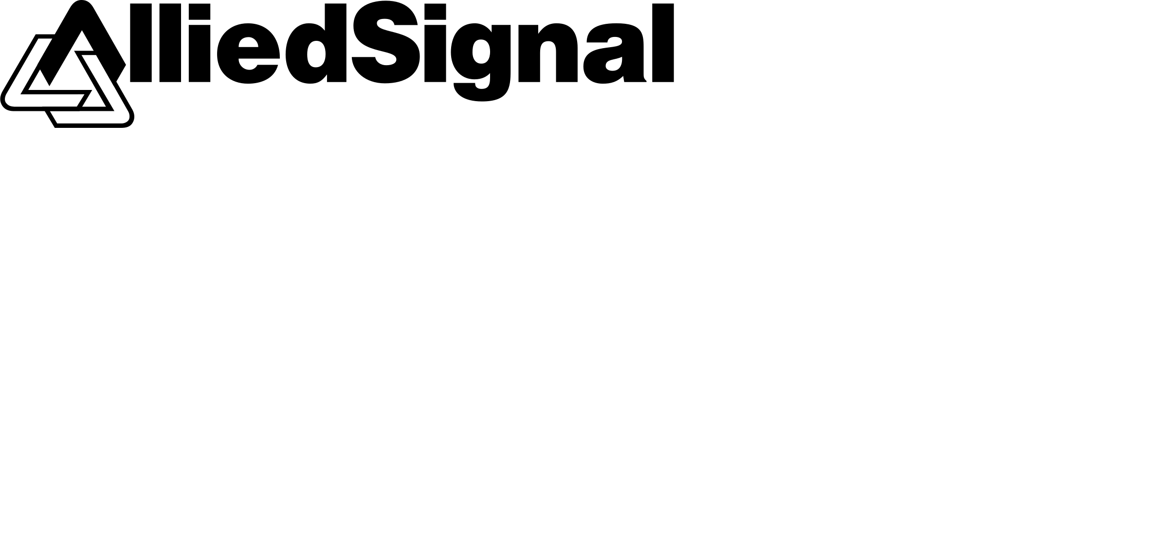 Fram Auto Filters 1 Logo Black And White - Allied Signal (2400x1123), Png Download
