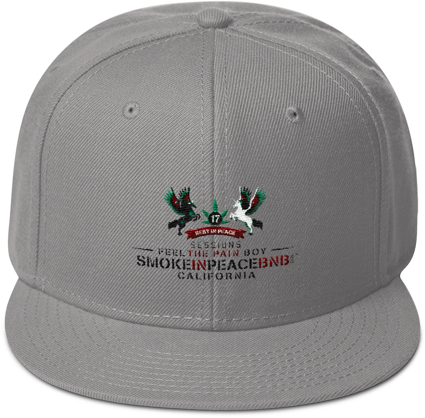 Smokeinpeacebnb Sessions Feel The Pain Boy Snapback (1000x1000), Png Download