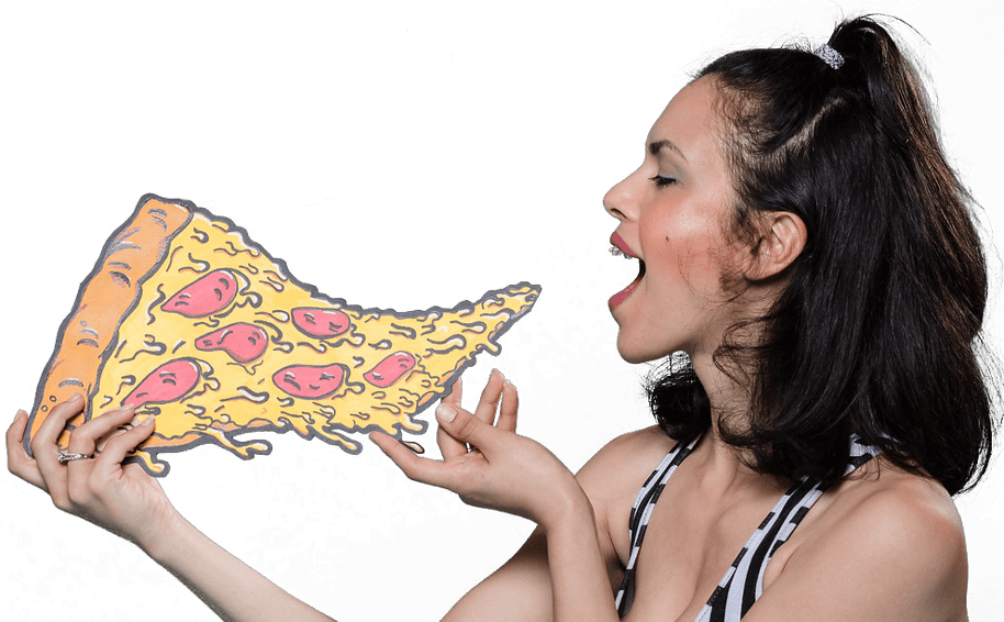 Pizza-woman - Museum (914x566), Png Download