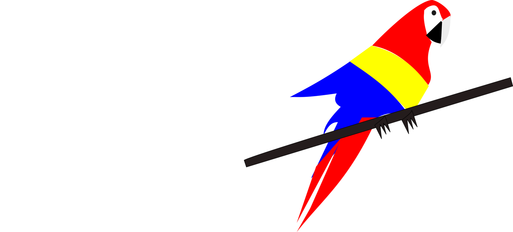 Parrot Bird Computer Icons Macaw (1654x750), Png Download