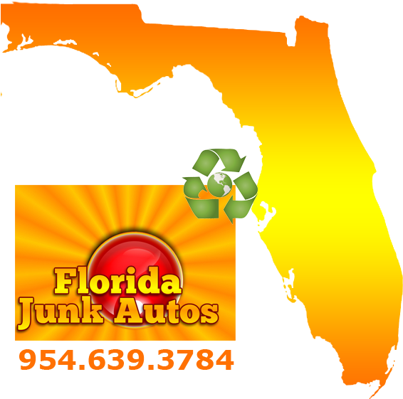 Florida Junk Autos - Florida State (571x569), Png Download