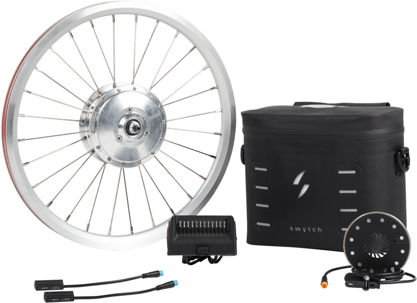 25 Mile Swytch Folding Ebike Kit Swytch Ebike Kit - Brompton Bicycle (1024x1024), Png Download