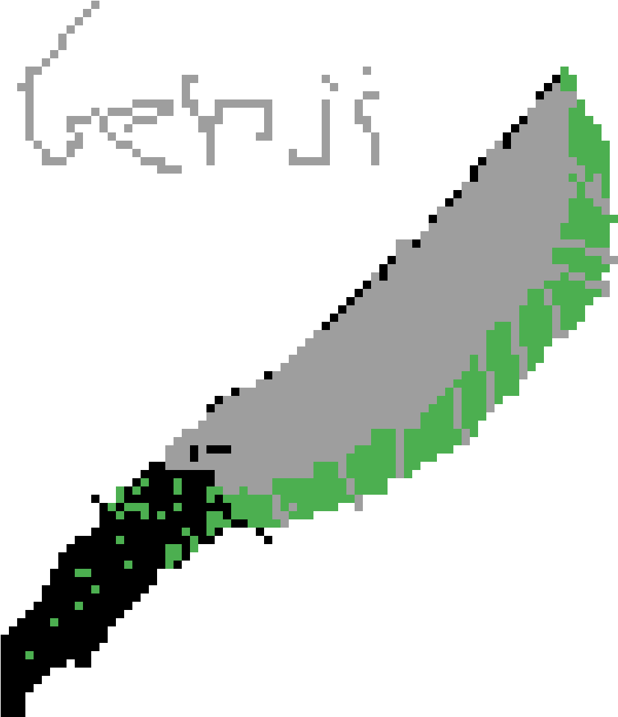 Genji - Sword - Diagram (1200x1200), Png Download