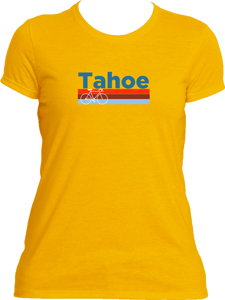 Lake Tahoe Retro Bike & Mountain Bike - Shirt (1000x1000), Png Download