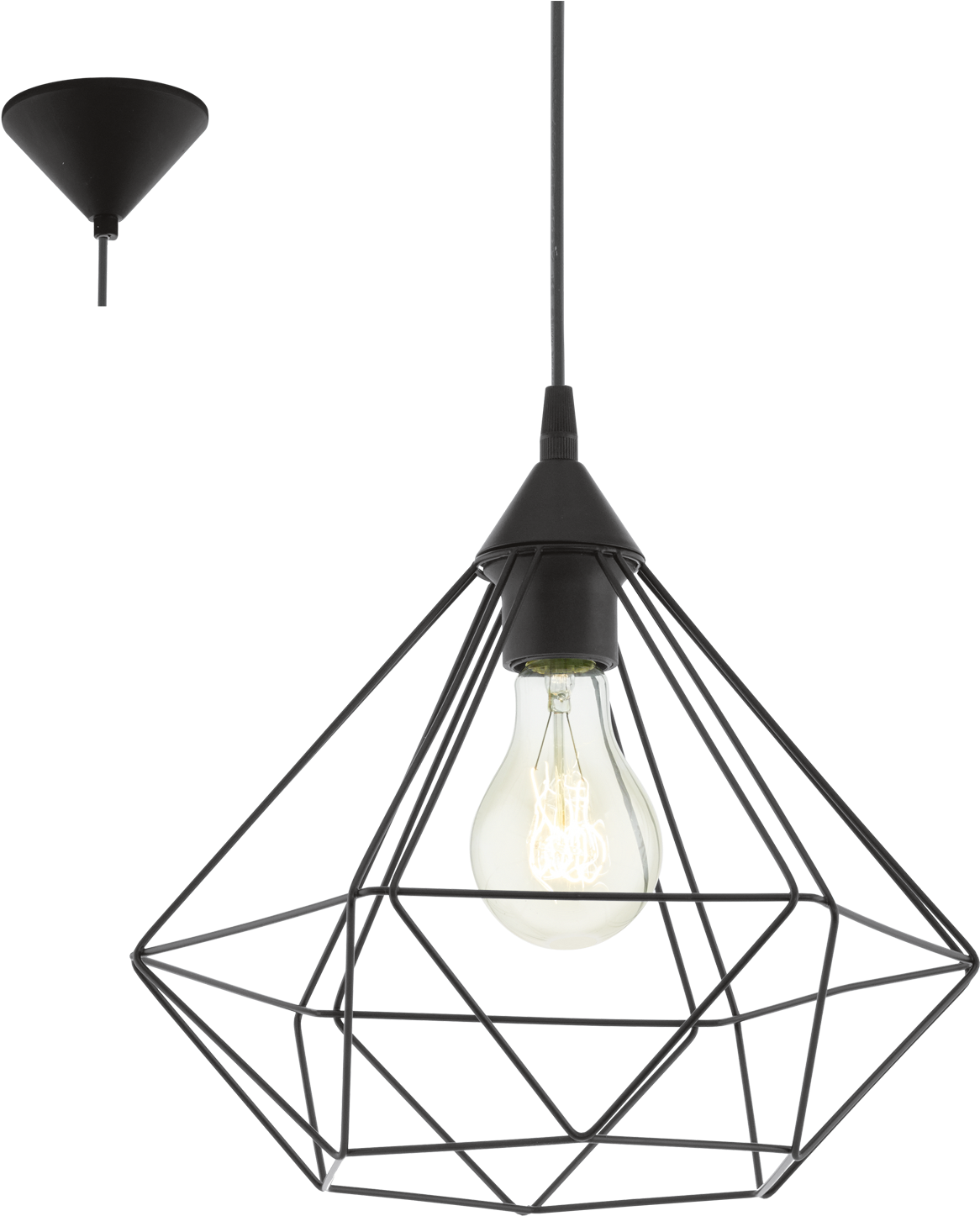 94188 Tarbes Interior Lighting Main Collections Products - Eglo 94188 | Pendant Light Fitting | Tarbes (1500x1500), Png Download