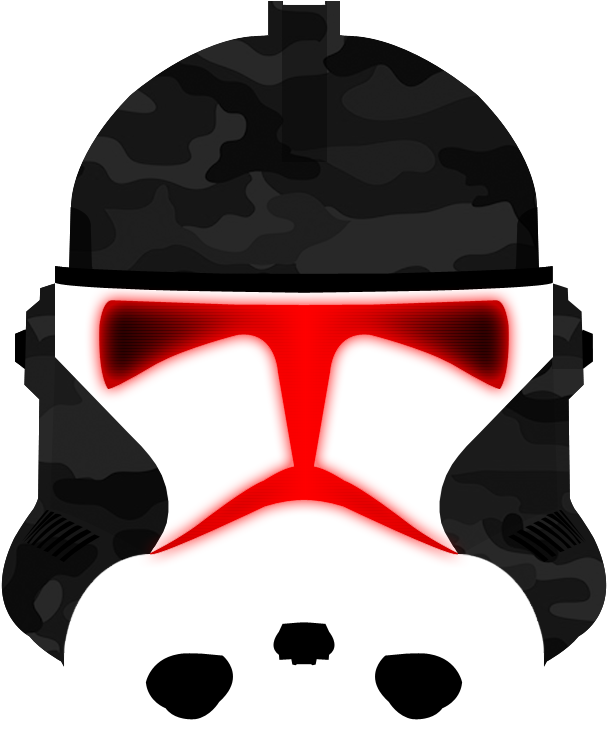 Phase Ii Clone Trooper Helmet Black Dragon Png - Clone Trooper (607x746), Png Download