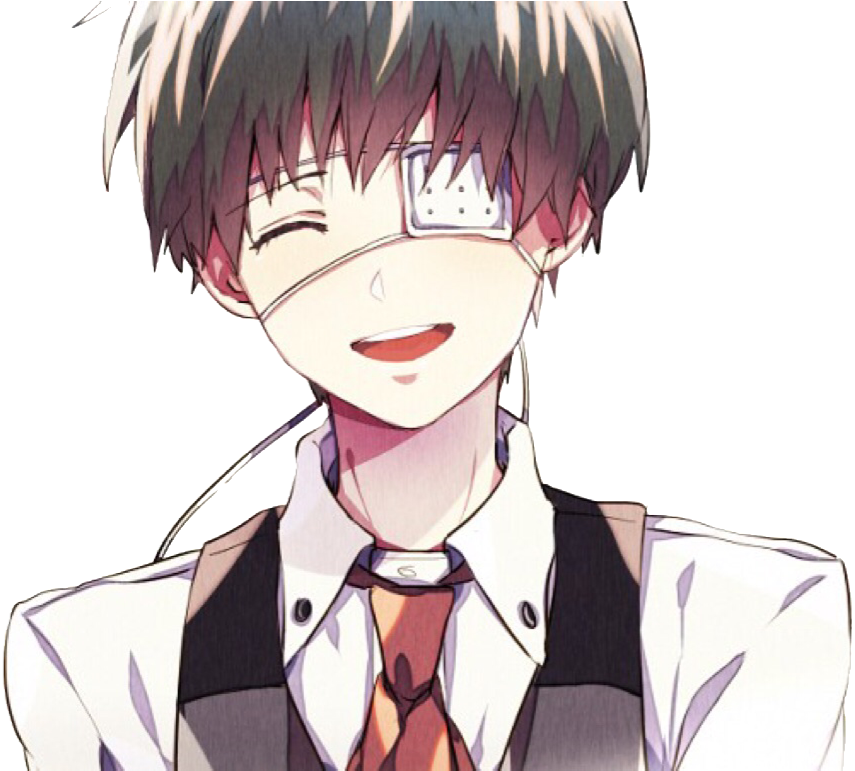 Tokyo Ghoul Ken Kaneki Sticker Tokyoghoul Kanekiken - Kaneki Ken Happy (888x770), Png Download