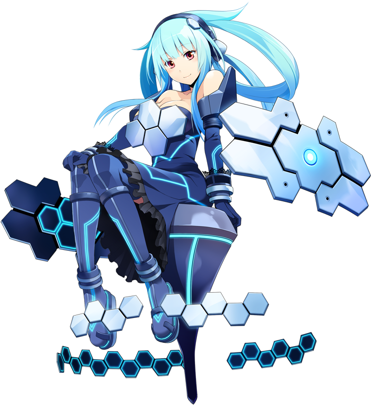 Image - Anime Blue Robot Girl (900x900), Png Download