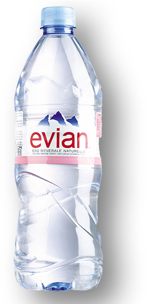 Evian Natural Mineral Water (600x600), Png Download