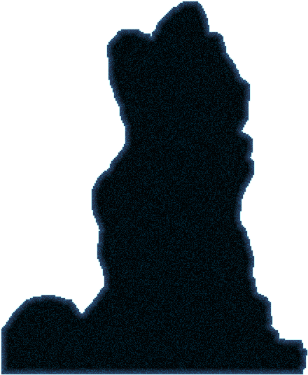 Stalagmites - Silhouette (480x640), Png Download
