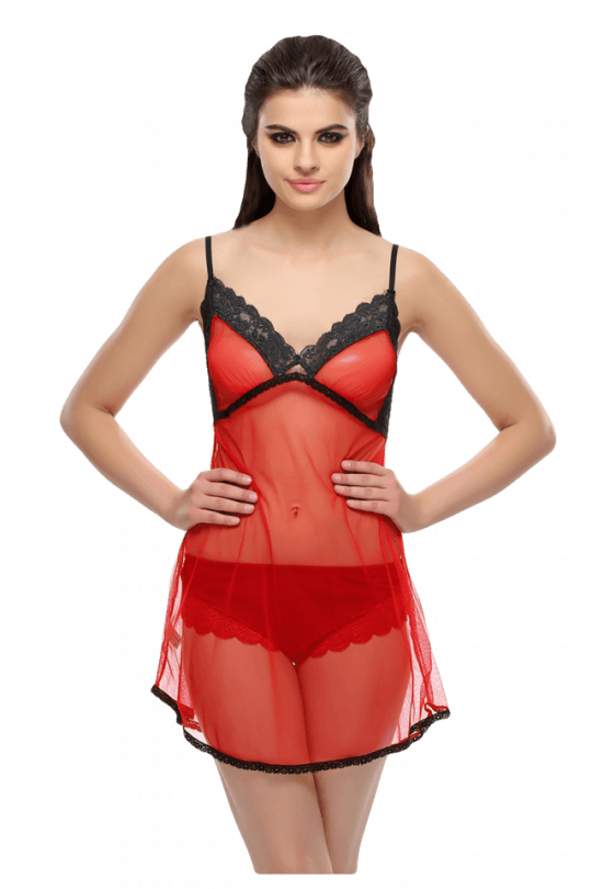 Clovia Sultry Baby Doll - Dresses For Party (540x810), Png Download