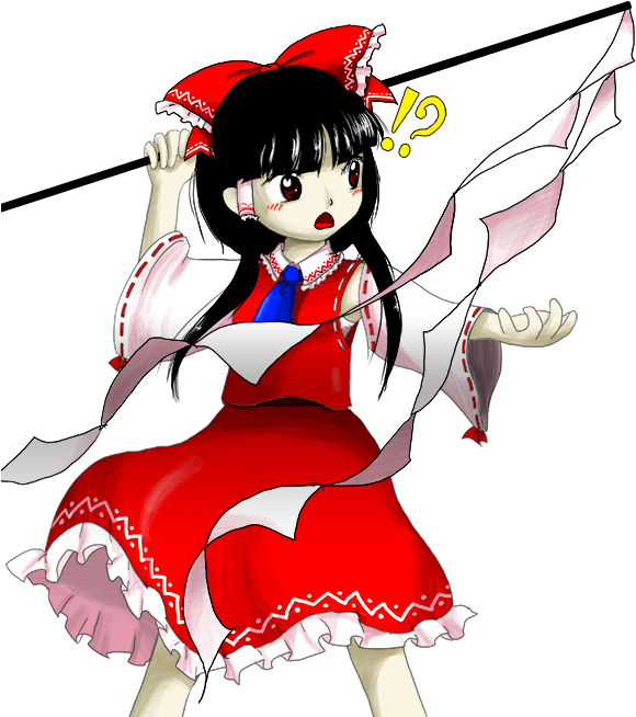 原始文件 - Green Reimu (590x660), Png Download