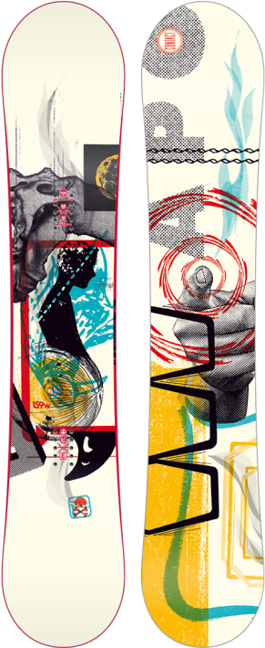 Snowboard Design By Aesthetic Apparatus - Snowboard (480x708), Png Download