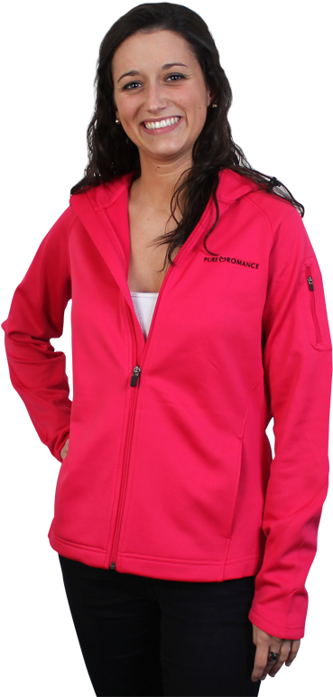 Pure Romance Sport Tek Fleece Full Zip Hooded Jacket - Conjunto Corta Vento Feminina (800x800), Png Download