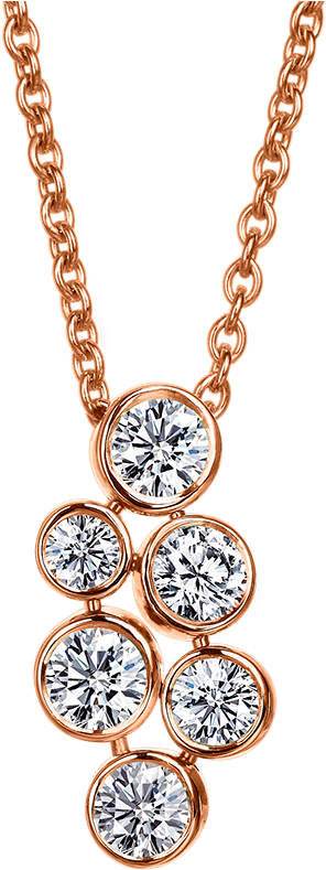 Mark Patterson 18k Rose Gold Diamond Mist Pendant On - Van Cleef And Arpels Alhambra Mother Of Pearl Diamond (800x800), Png Download