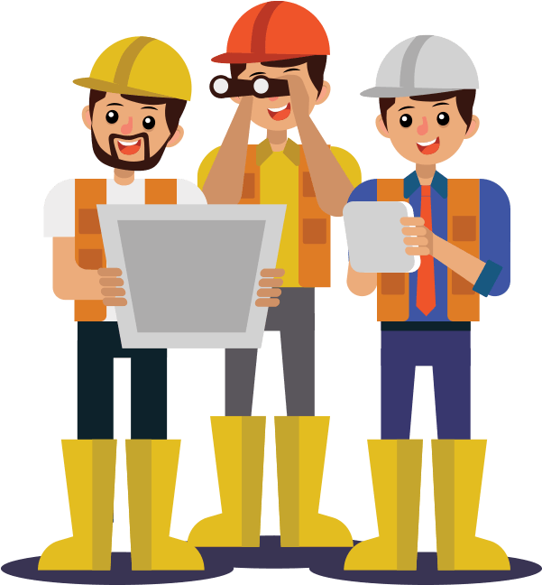 Download Worker Vector Construction Team Construction Contractor