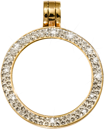Small Coin Carrier - Nikki Lissoni Rose Gold Plated Swarovski Crystal Coin (600x600), Png Download