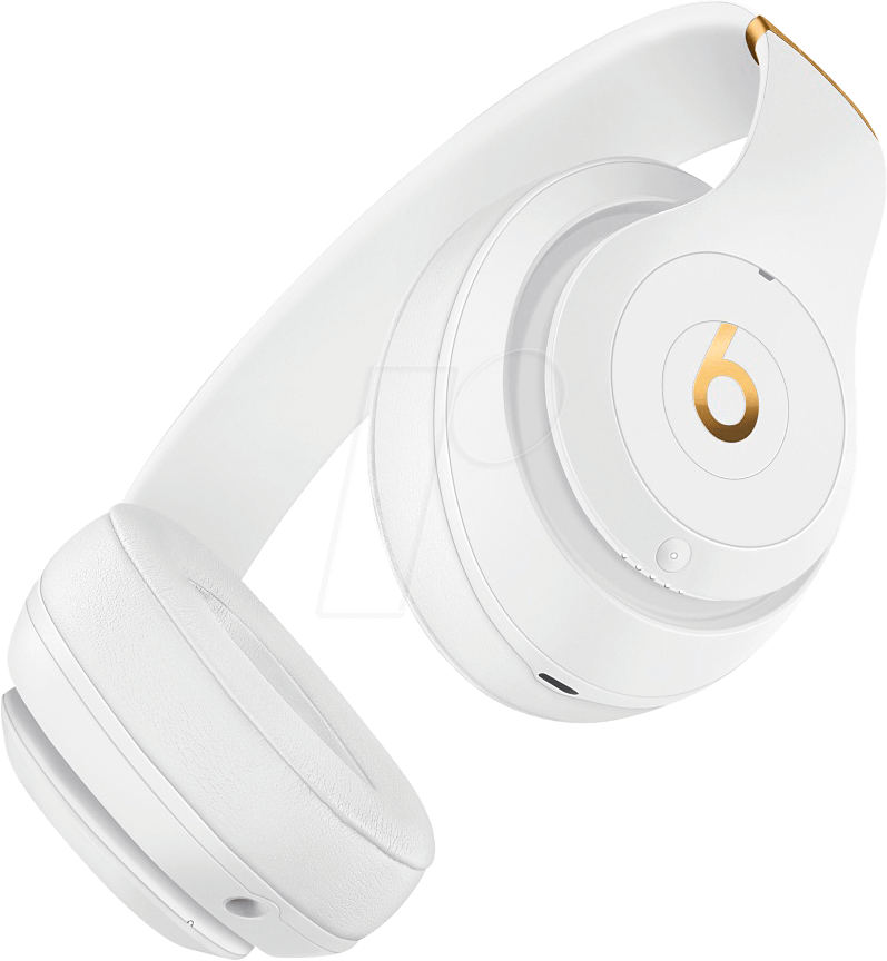 Gloss White Beats Electronics Mq572zm/a - Beats Blancos Con Dorado (797x864), Png Download