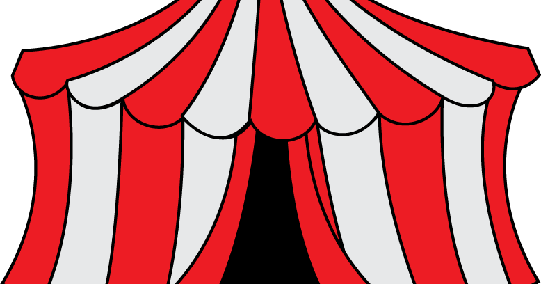 Red Circus Tent Clipart (778x408), Png Download