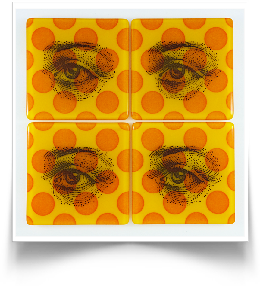 Eye Polka Dot Coasters (863x952), Png Download