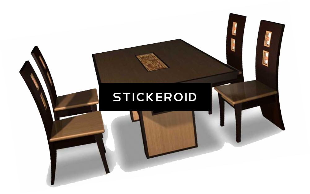 Dining Table - Chair (1001x626), Png Download