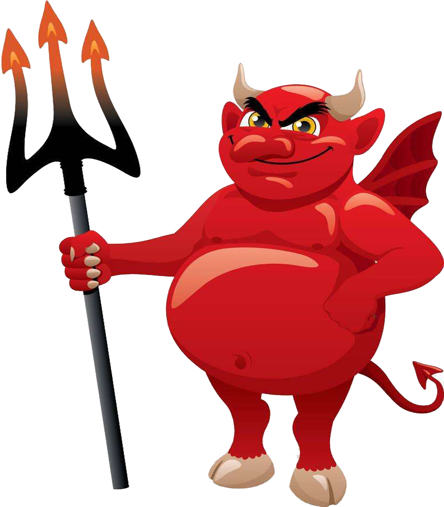 Devil Satan Cartoon Clip Art The Proboscis - Cartoon Devil Transparent Background (974x1000), Png Download