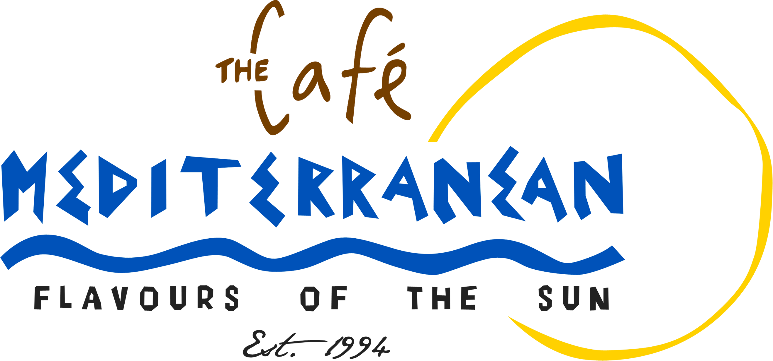 The Cafe Mediterranean The Cafe Mediterranean - Cafe Mediterranean Logo (2636x1233), Png Download